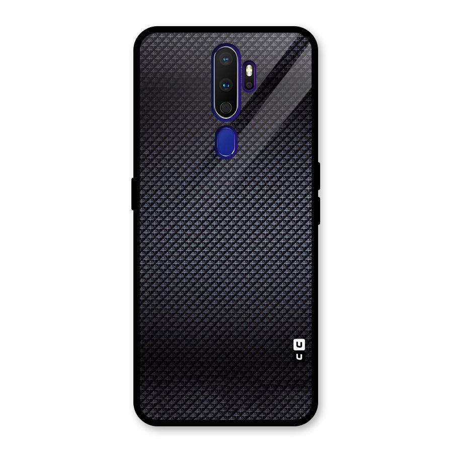 Black Diamond Glass Back Case for Oppo A9 (2020)