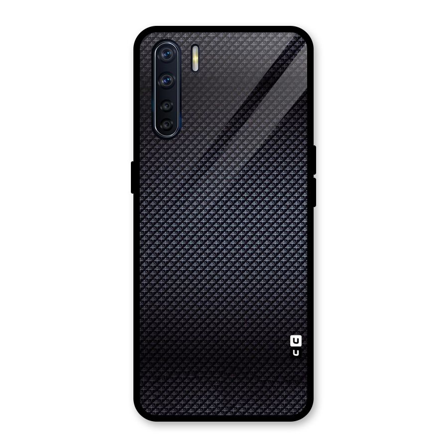 Black Diamond Glass Back Case for Oppo F15