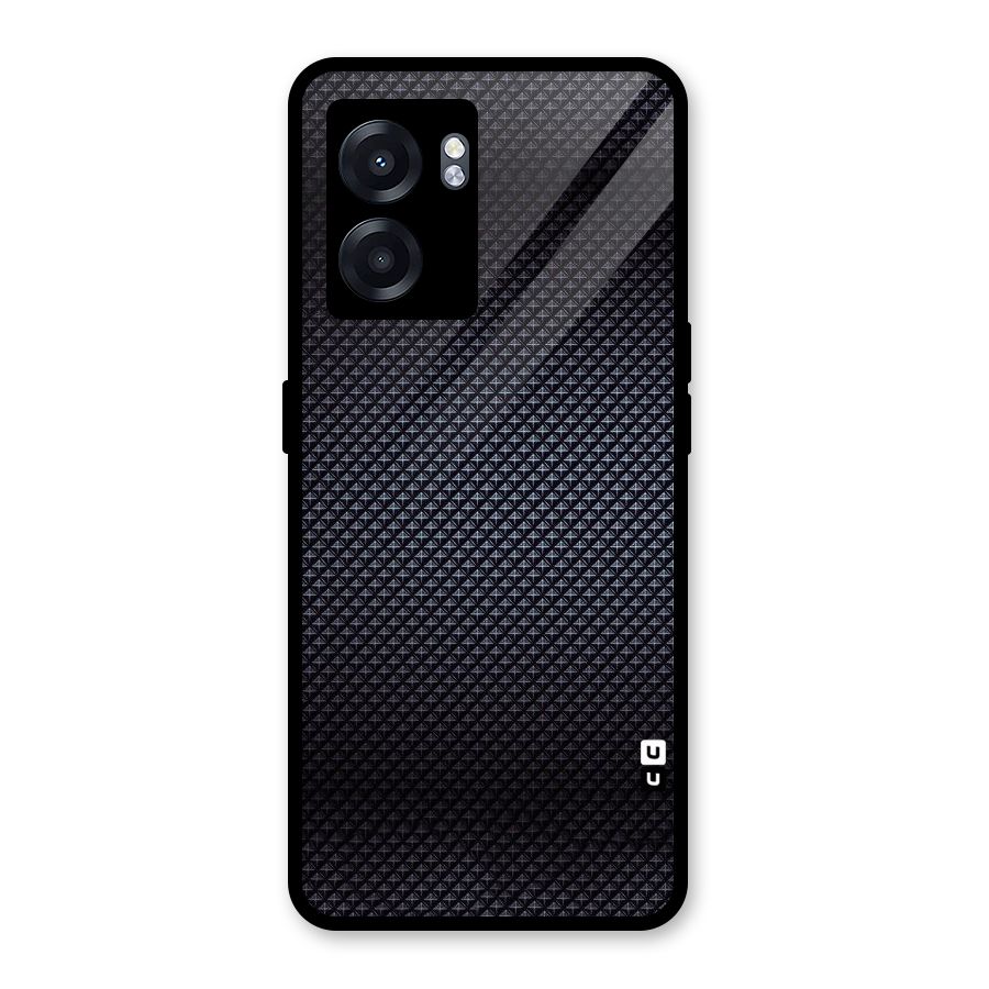 Black Diamond Glass Back Case for Oppo K10 (5G)