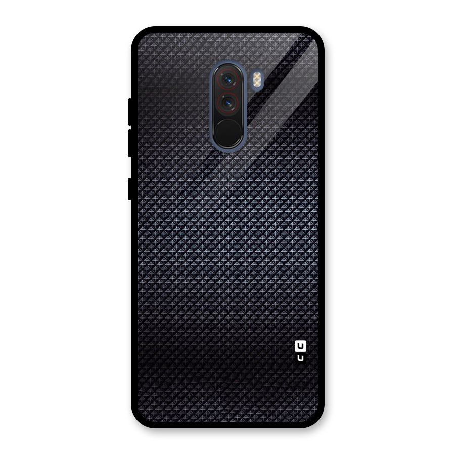Black Diamond Glass Back Case for Poco F1