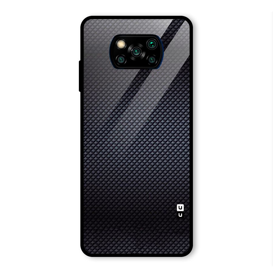 Black Diamond Glass Back Case for Poco X3 Pro