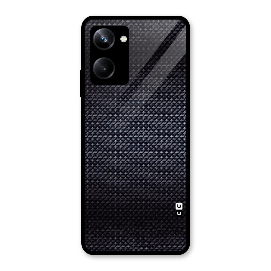 Black Diamond Glass Back Case for Realme 10 Pro