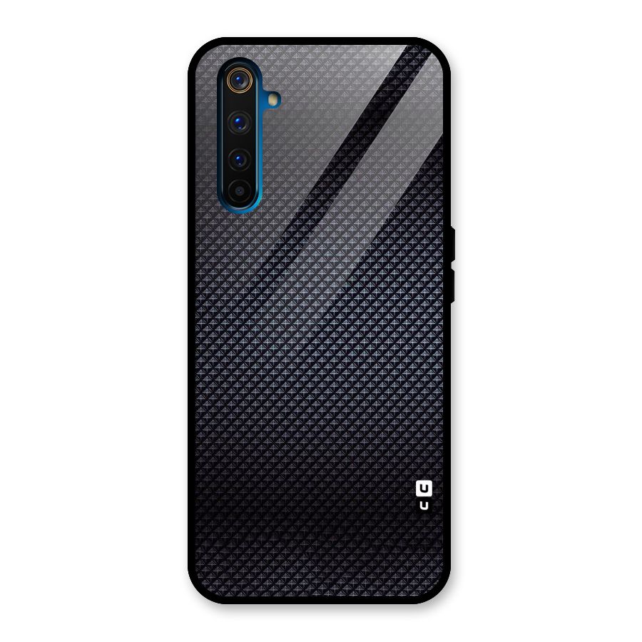 Black Diamond Glass Back Case for Realme 6 Pro