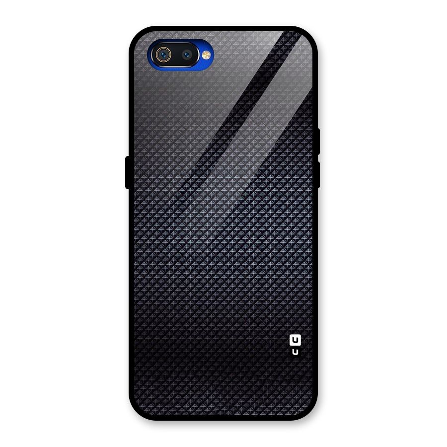 Black Diamond Glass Back Case for Realme C2