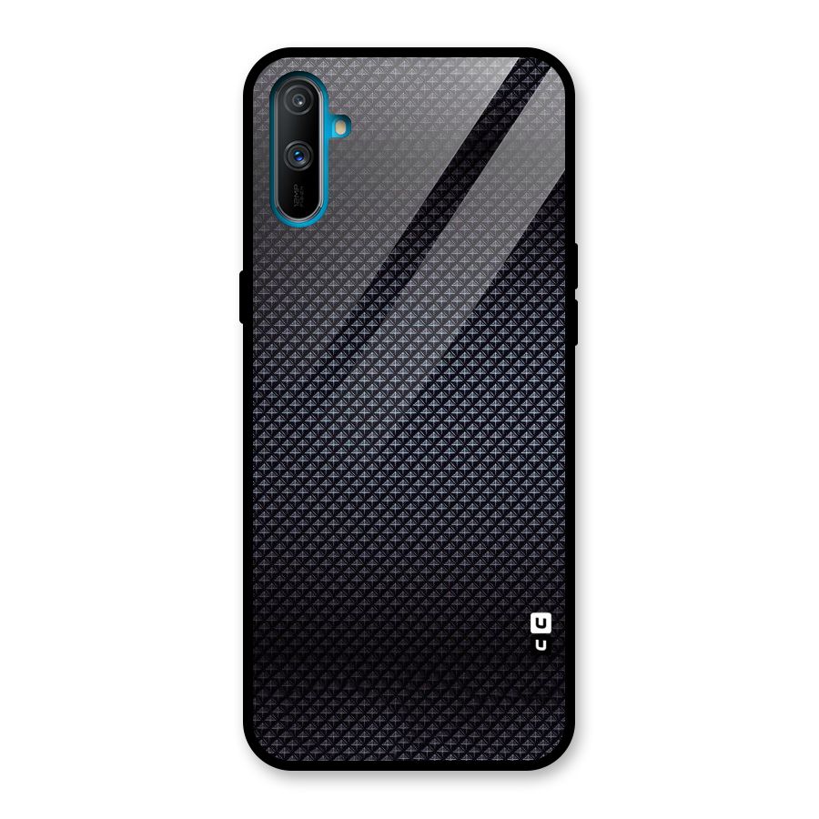Black Diamond Glass Back Case for Realme C3