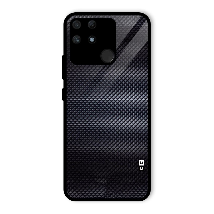 Black Diamond Glass Back Case for Realme Narzo 50A