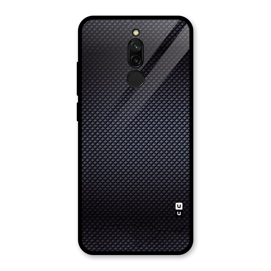 Black Diamond Glass Back Case for Redmi 8