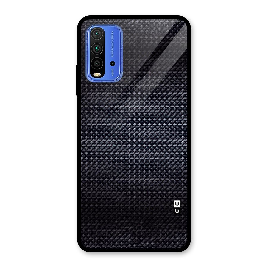 Black Diamond Glass Back Case for Redmi 9 Power