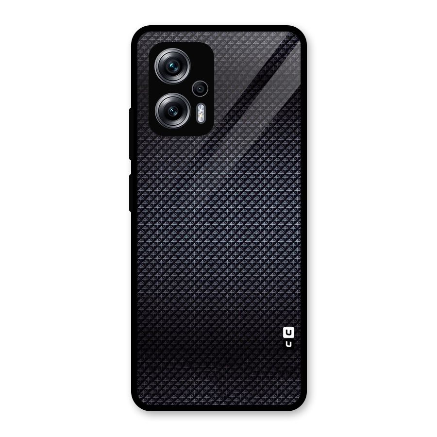 Black Diamond Glass Back Case for Redmi K50i