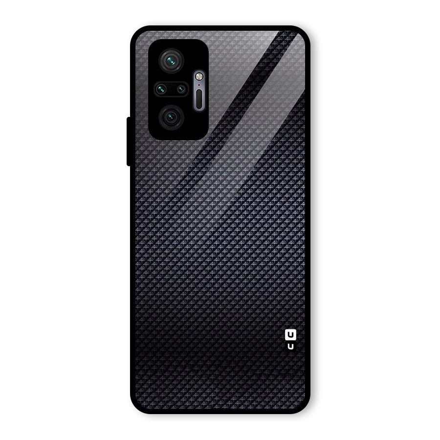 Black Diamond Glass Back Case for Redmi Note 10 Pro