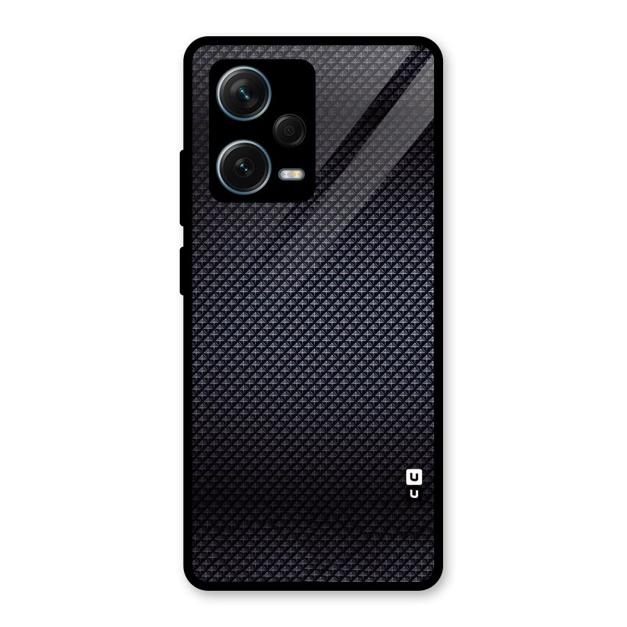 Black Diamond Glass Back Case for Redmi Note 12 Pro Plus 5G