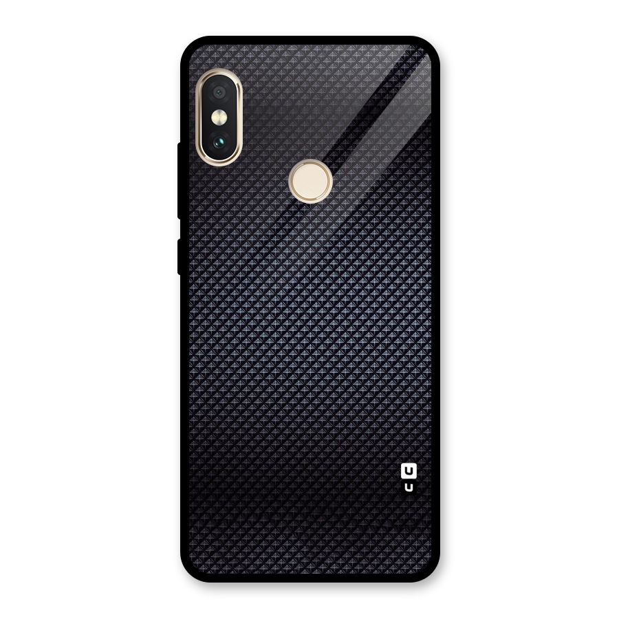 Black Diamond Glass Back Case for Redmi Note 5 Pro