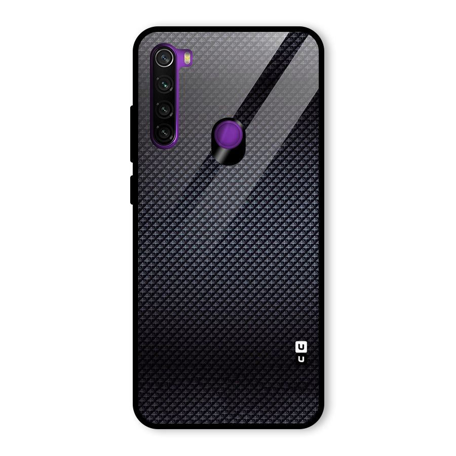 Black Diamond Glass Back Case for Redmi Note 8