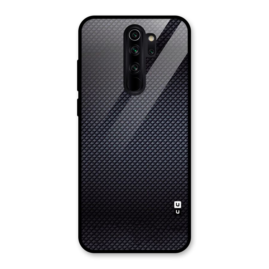 Black Diamond Glass Back Case for Redmi Note 8 Pro