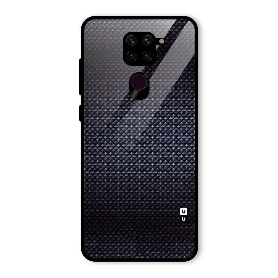 Black Diamond Glass Back Case for Redmi Note 9
