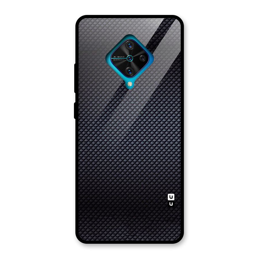 Black Diamond Glass Back Case for Vivo S1 Pro