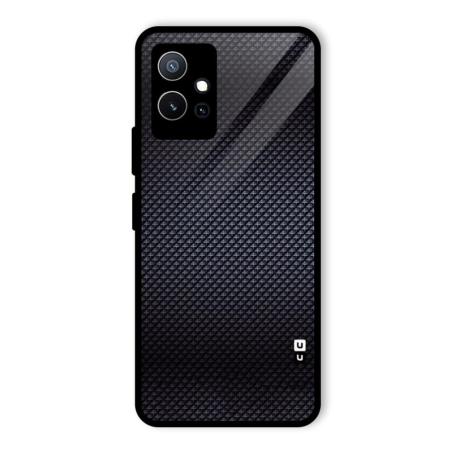 Black Diamond Glass Back Case for Vivo T1 5G
