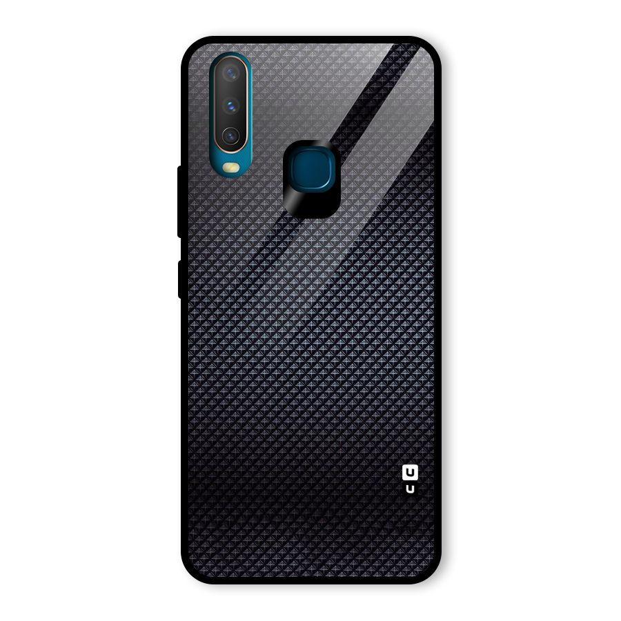 Black Diamond Glass Back Case for Vivo U10