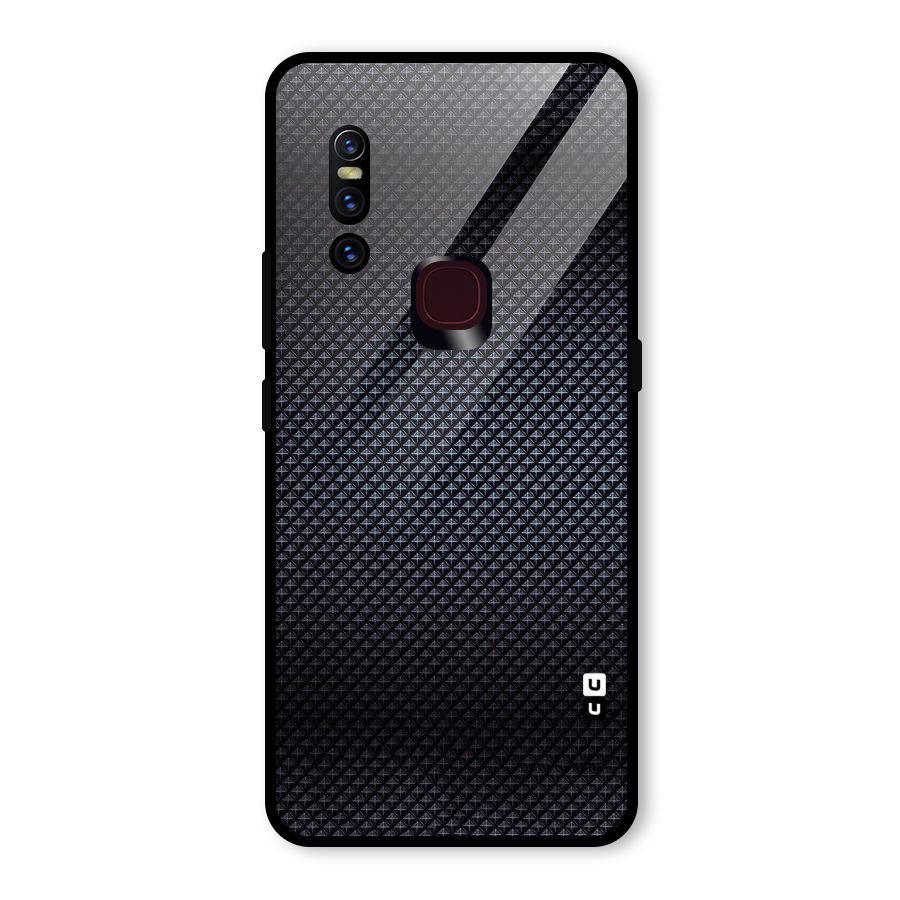 Black Diamond Glass Back Case for Vivo V15