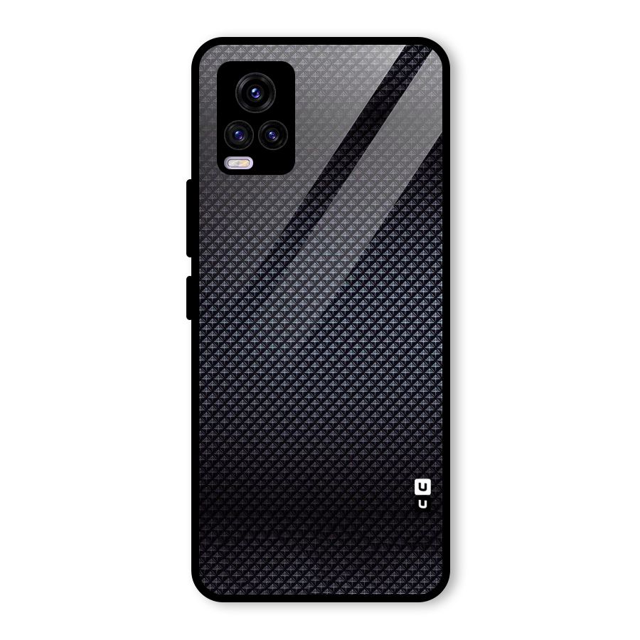 Black Diamond Glass Back Case for Vivo V20