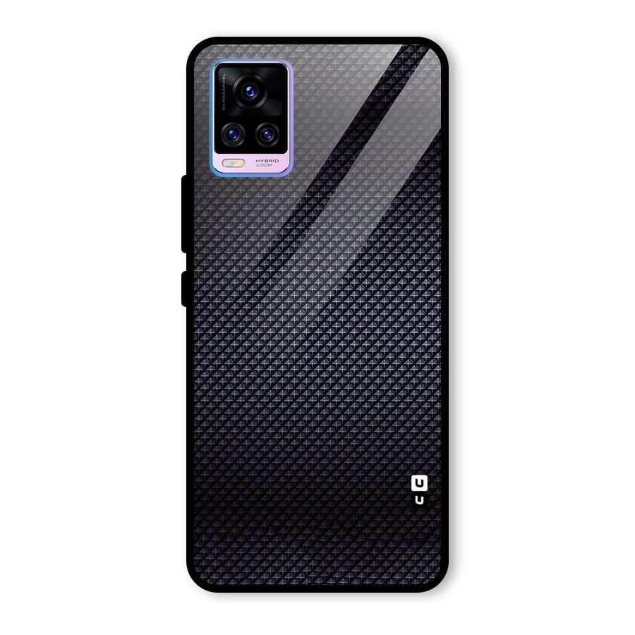 Black Diamond Glass Back Case for Vivo V20 Pro