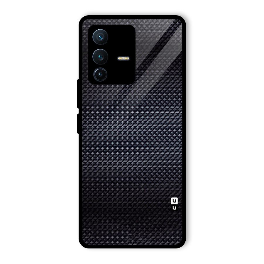 Black Diamond Glass Back Case for Vivo V23 Pro