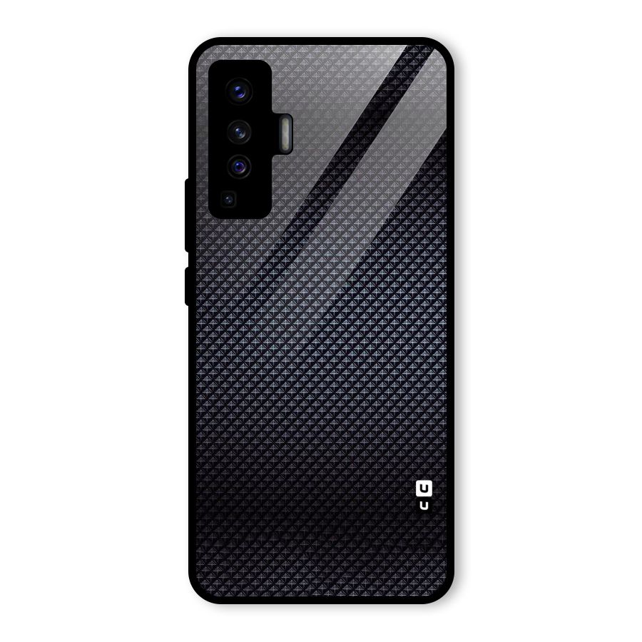 Black Diamond Glass Back Case for Vivo X50