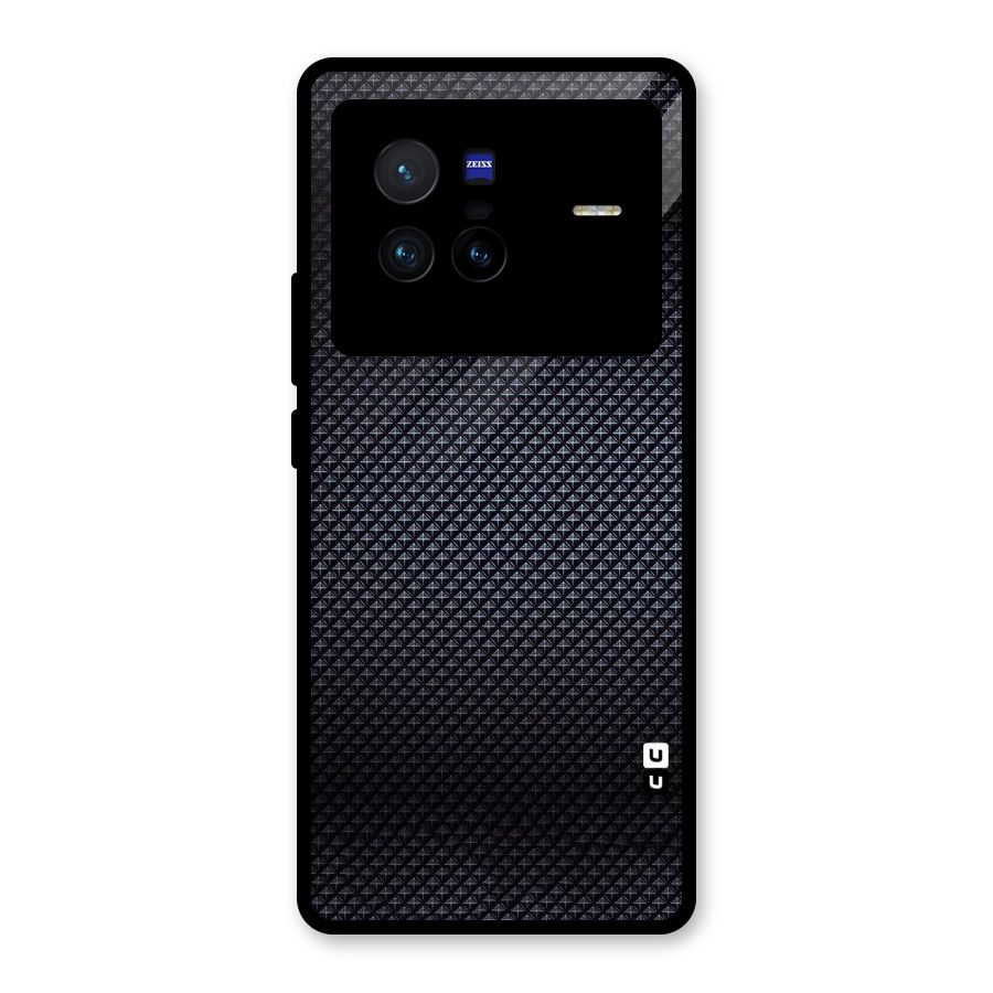 Black Diamond Glass Back Case for Vivo X80