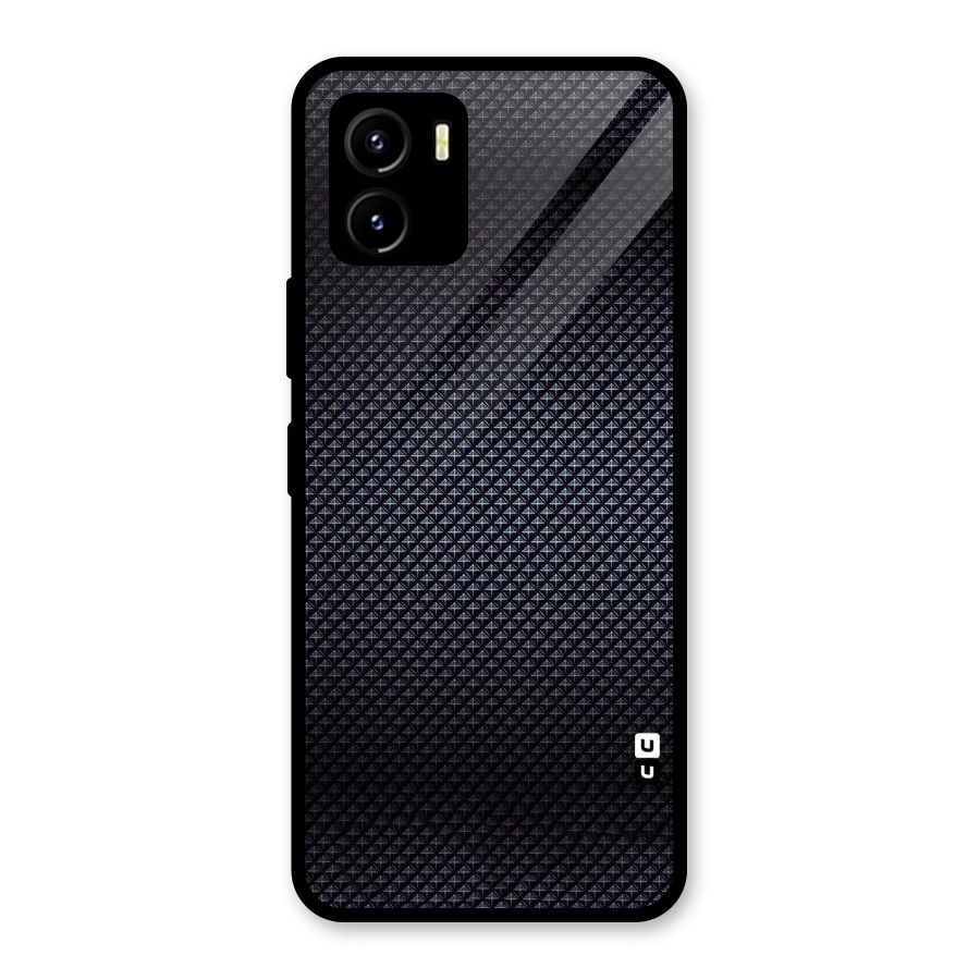 Black Diamond Glass Back Case for Vivo Y15s