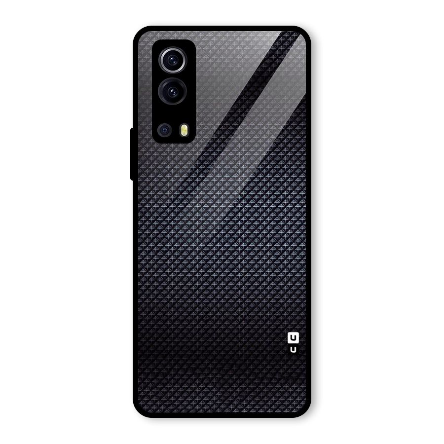 Black Diamond Glass Back Case for Vivo iQOO Z3