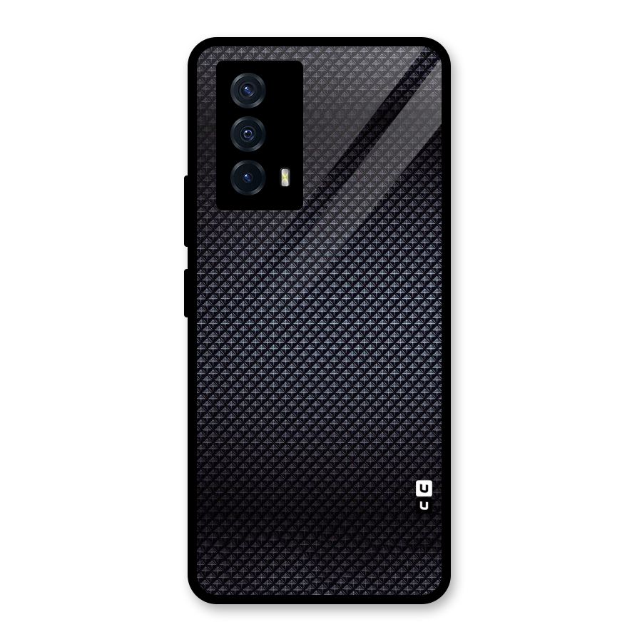 Black Diamond Glass Back Case for Vivo iQOO Z5