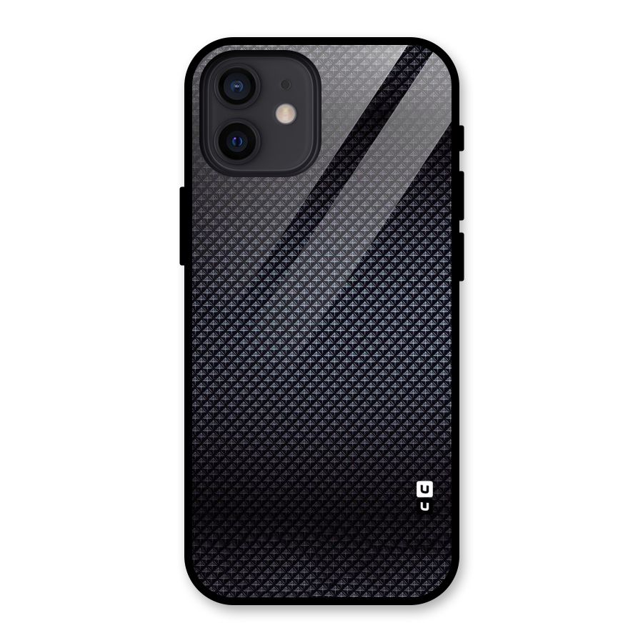 Black Diamond Glass Back Case for iPhone 12