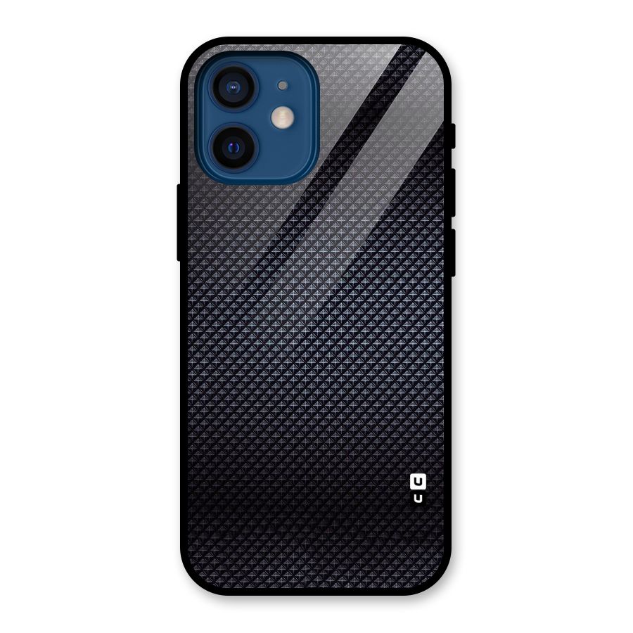 Black Diamond Glass Back Case for iPhone 12 Mini