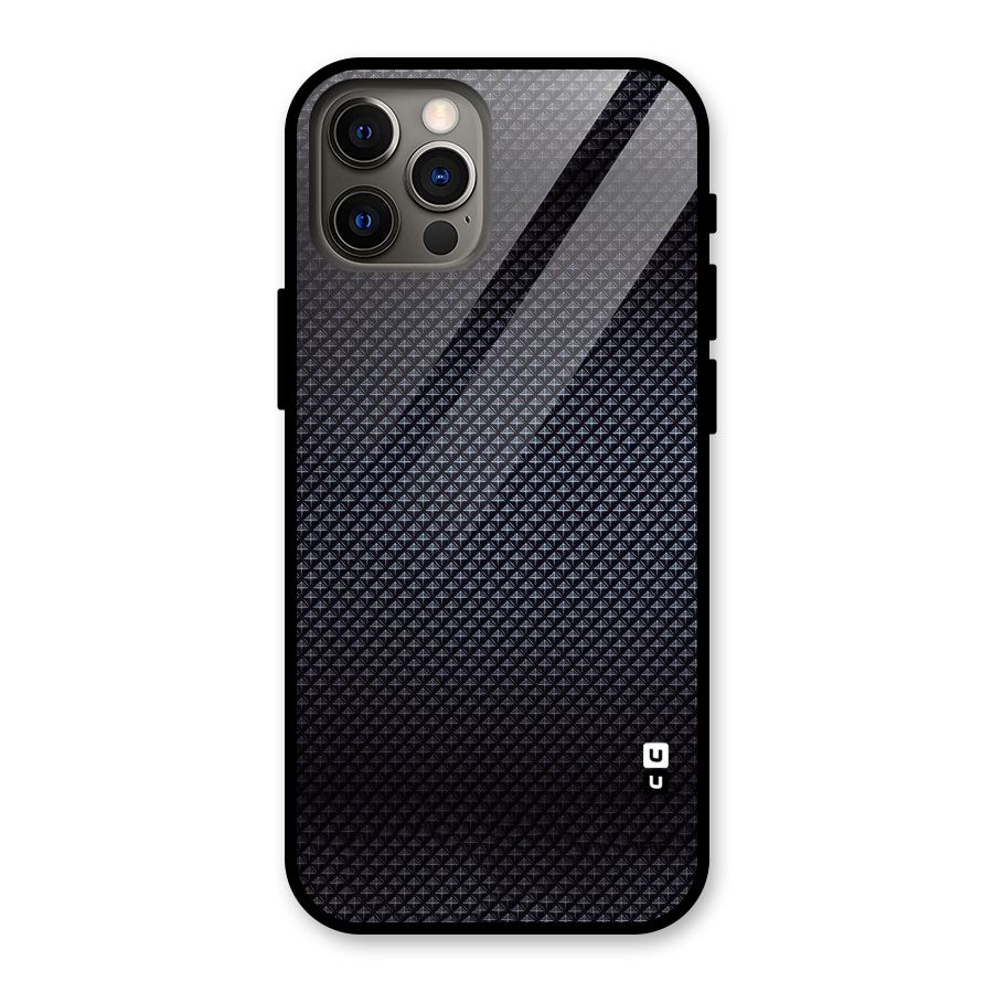 Black Diamond Glass Back Case for iPhone 12 Pro