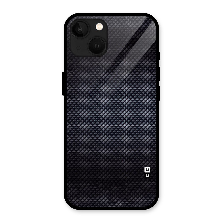 Black Diamond Glass Back Case for iPhone 13