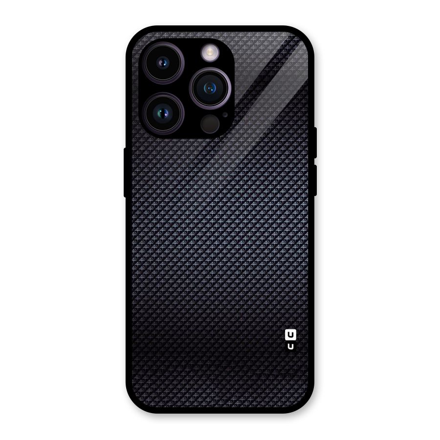 Black Diamond Glass Back Case for iPhone 14 Pro