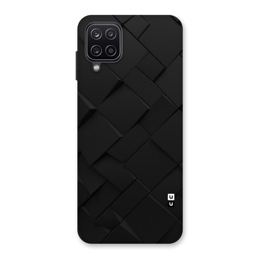 Black Elegant Design Back Case for Galaxy A12