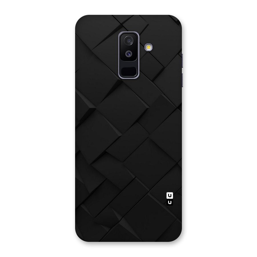 Black Elegant Design Back Case for Galaxy A6 Plus