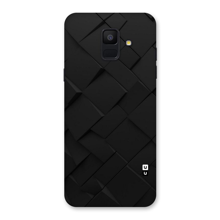 Black Elegant Design Back Case for Galaxy A6 (2018)