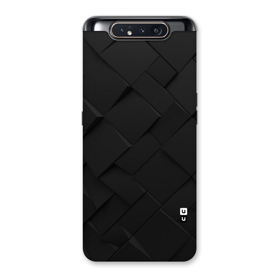 Black Elegant Design Back Case for Galaxy A80