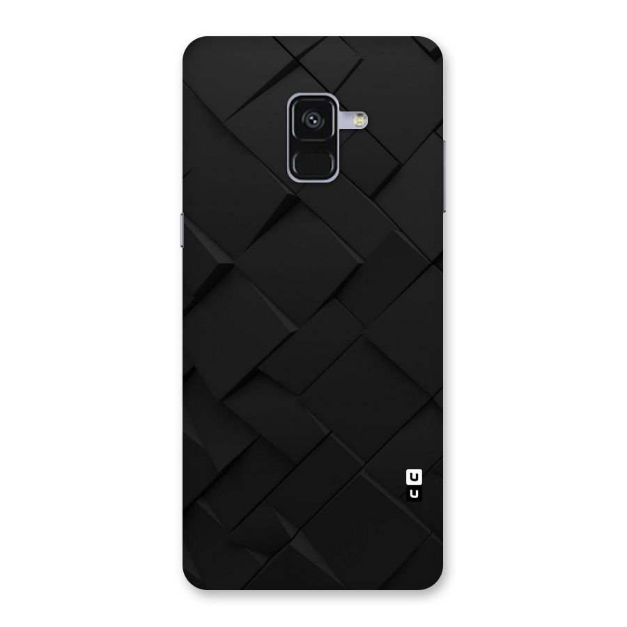 Black Elegant Design Back Case for Galaxy A8 Plus