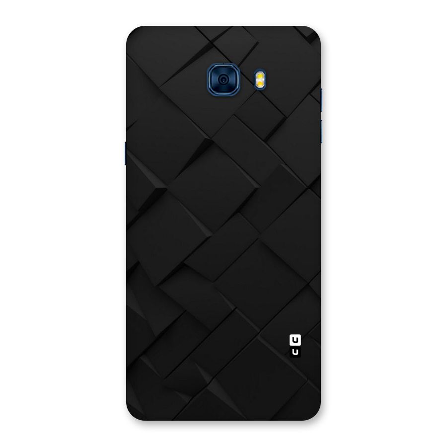 Black Elegant Design Back Case for Galaxy C7 Pro