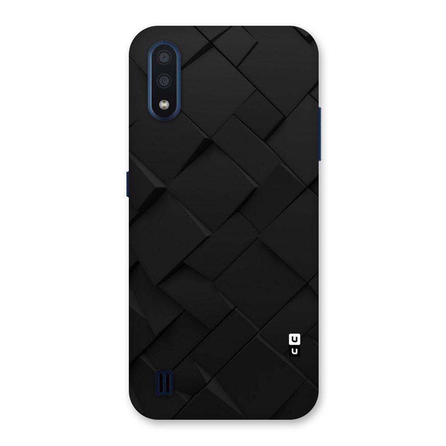 Black Elegant Design Back Case for Galaxy M01