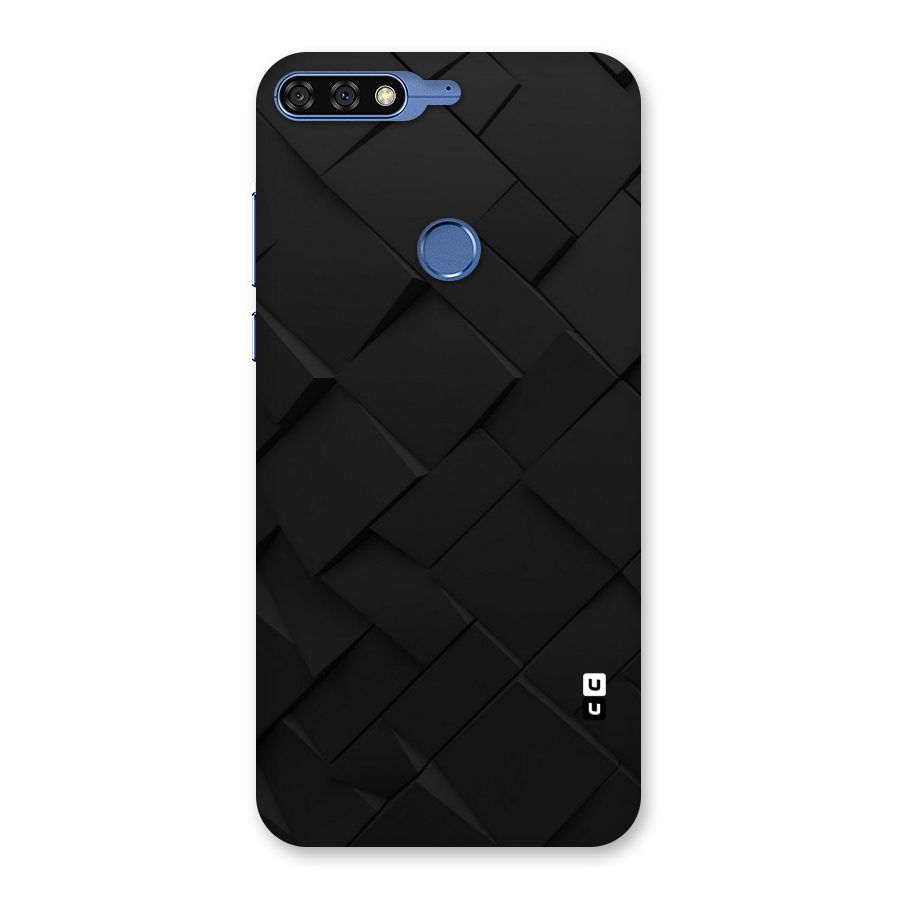 Black Elegant Design Back Case for Honor 7C
