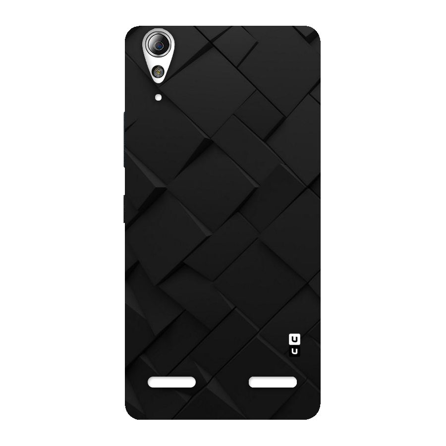 Black Elegant Design Back Case for Lenovo A6000 Plus
