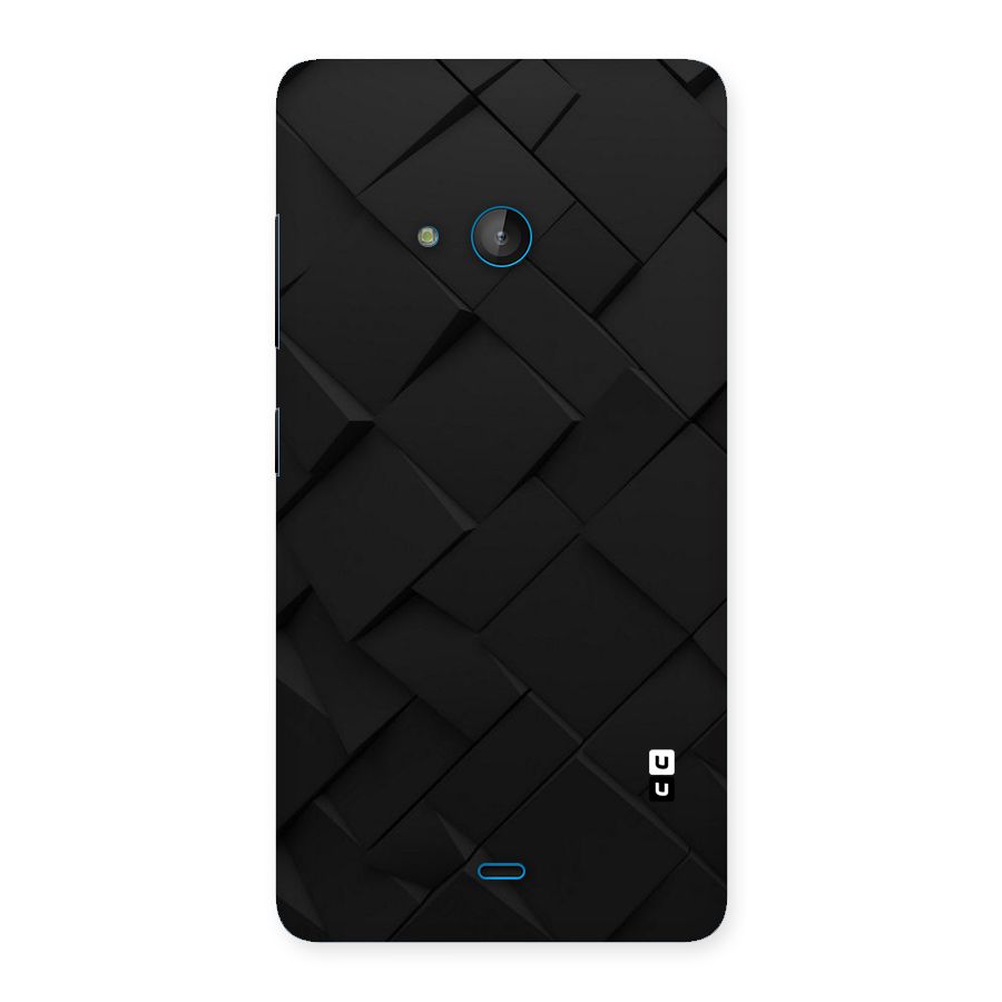 Black Elegant Design Back Case for Lumia 540