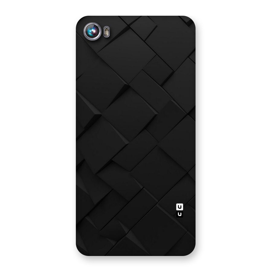 Black Elegant Design Back Case for Micromax Canvas Fire 4 A107