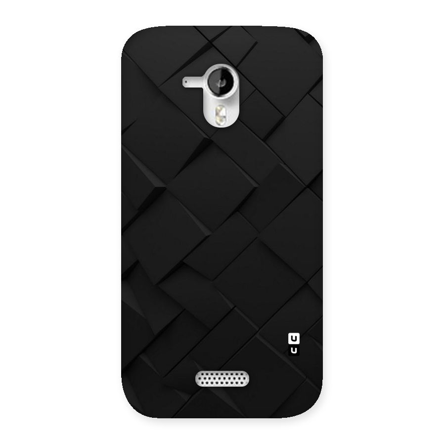 Black Elegant Design Back Case for Micromax Canvas HD A116