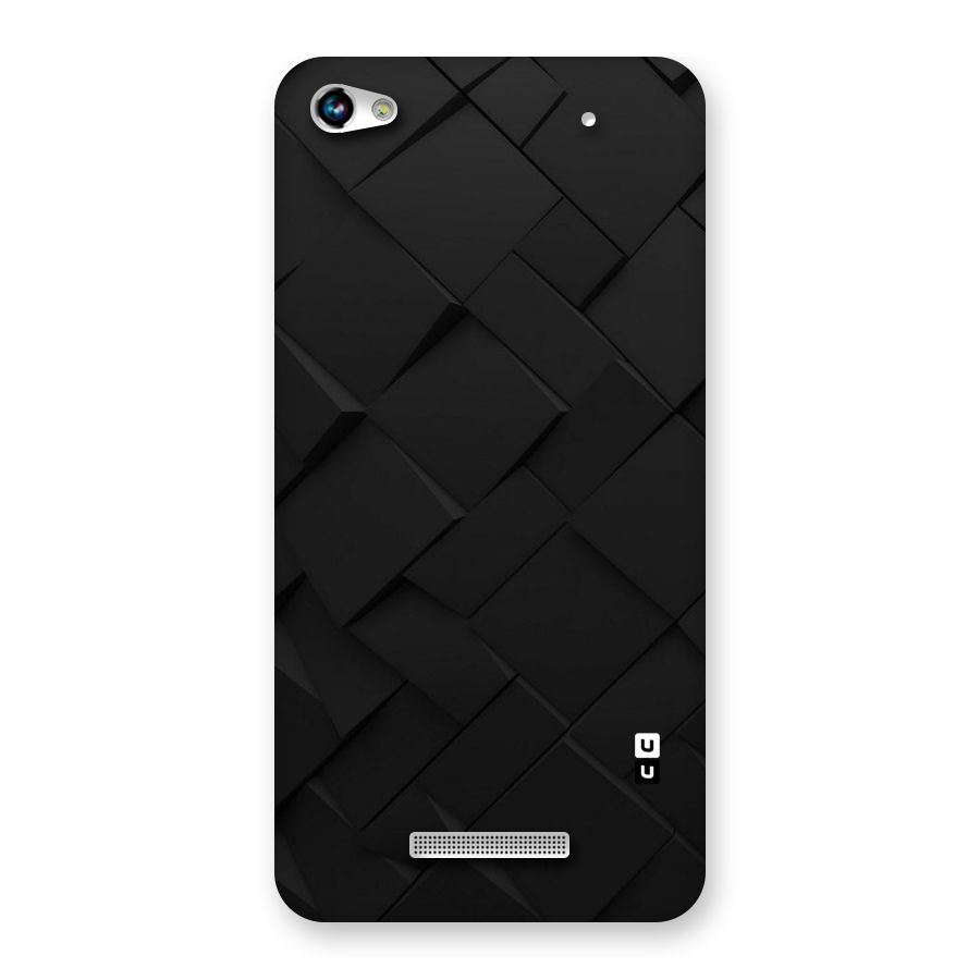 Black Elegant Design Back Case for Micromax Hue 2