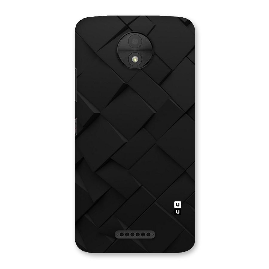 Black Elegant Design Back Case for Moto C